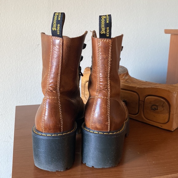 Dr. Martens Shoes Dr Martens Leona Butterscotch Platform Lace Up